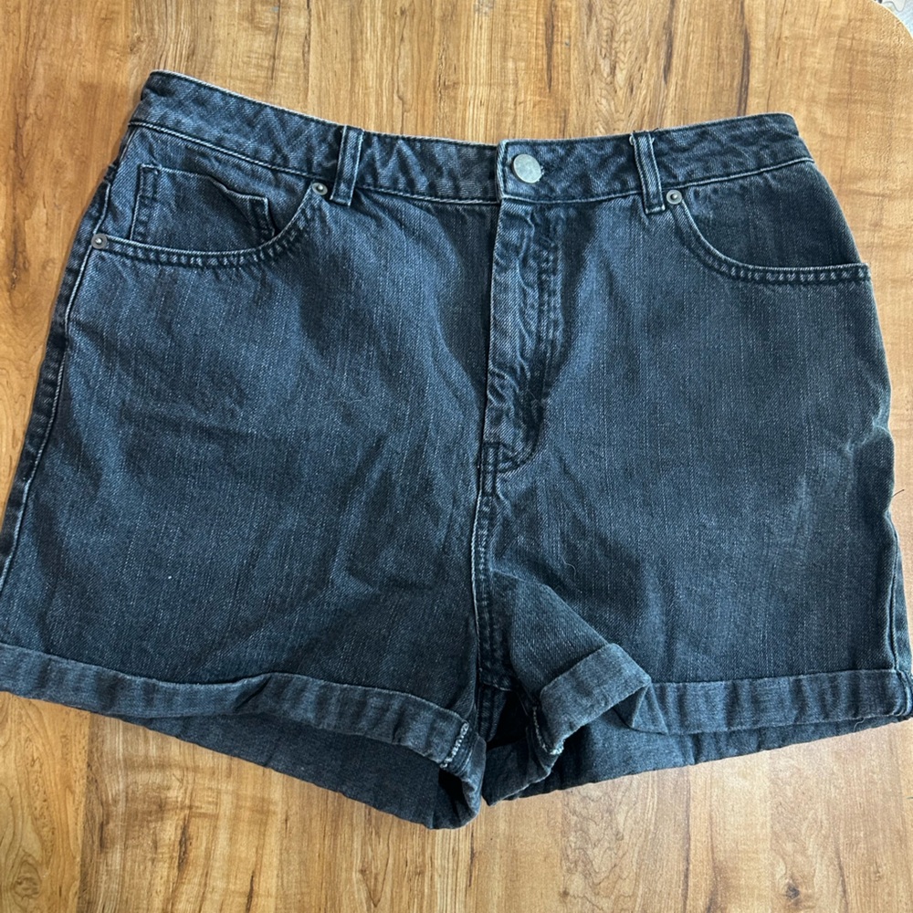 ASOS Black Jean Shorts Essential Denim